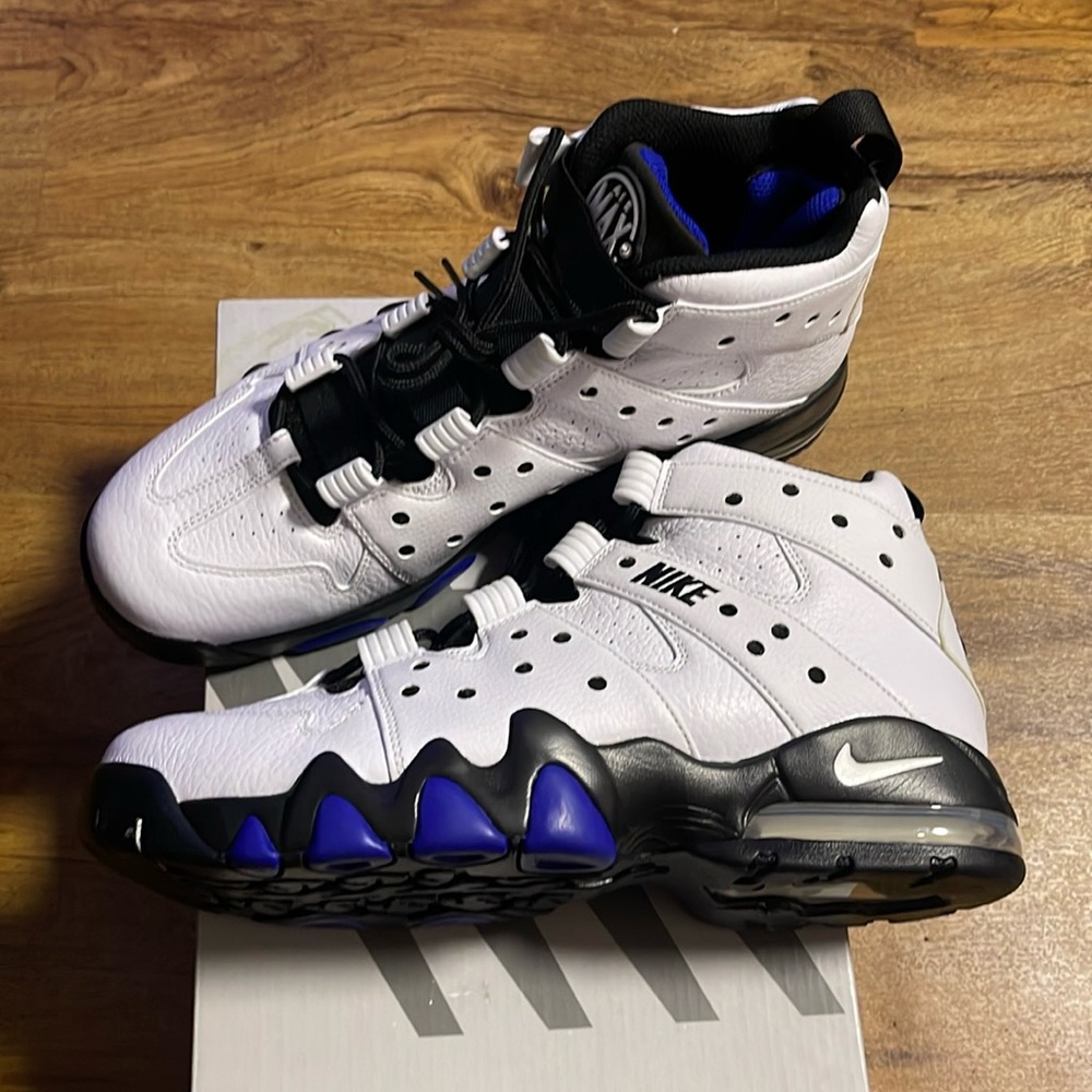 White black and blue Nike